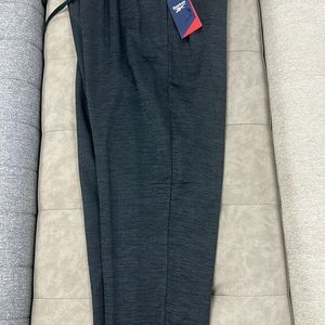 Black reebok slim tapered jogging pants